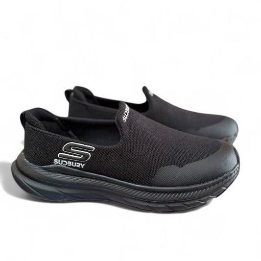 PowerStep- Black Slip On Sneakers for Men