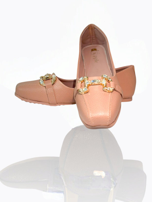 Luxe Crystal Buckle Ballet Flats – Multiple Elegant Colors