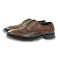 Men’s Brown Brogue Wingtip Oxford Shoes – Classic Formal Leather Footwear