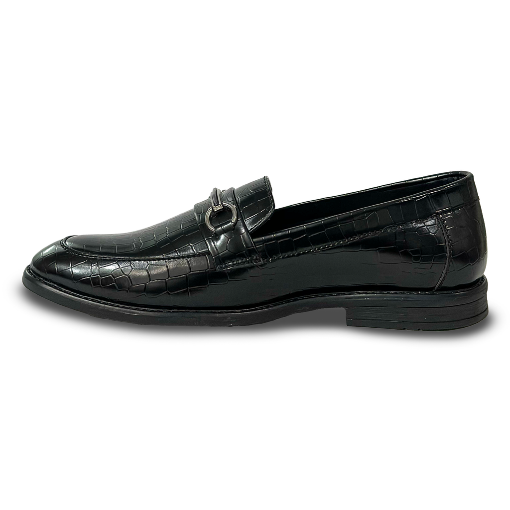 Luxury in Every Step – Italian Croc-Textured Loafers