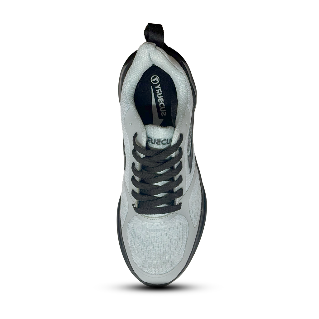 Sudbury AeroStep – White & Black Running Sneakers
