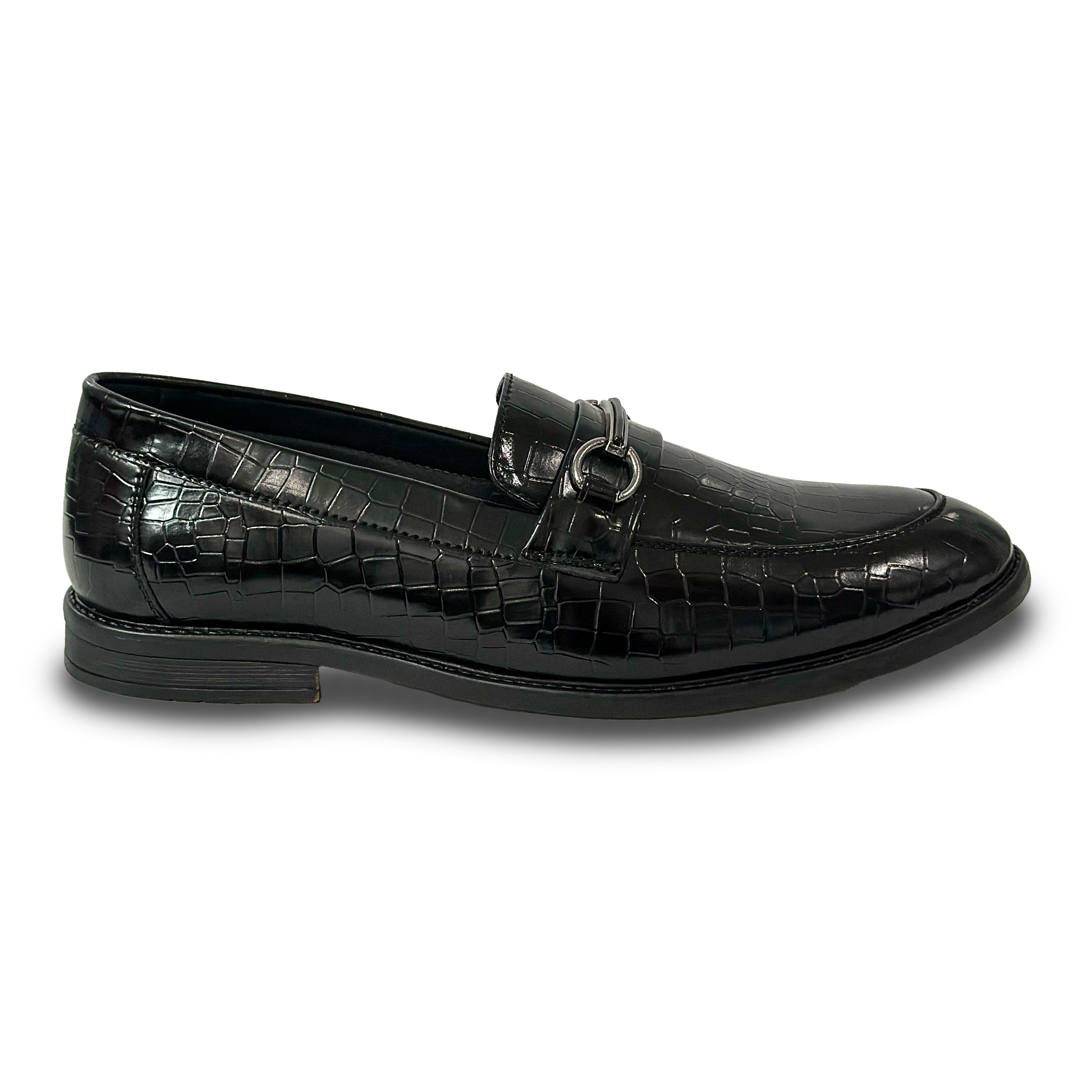 Luxury in Every Step – Italian Croc-Textured Loafers