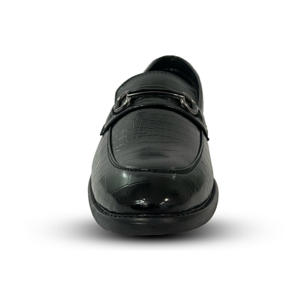 Luxury in Every Step – Italian Croc-Textured Loafers