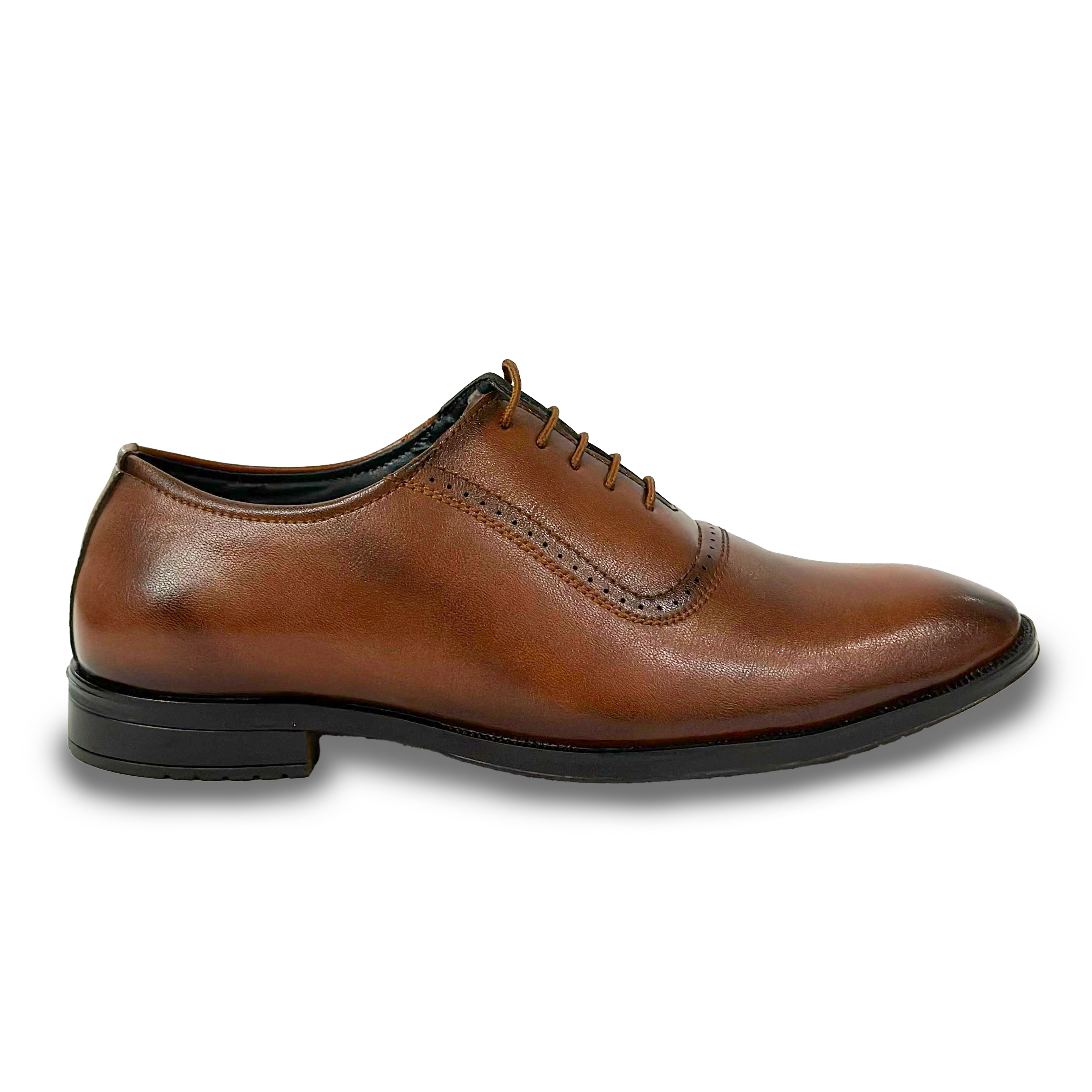 Men’s Cognac Leather Oxford Dress Shoes – Formal Lace-Up by Sudbury