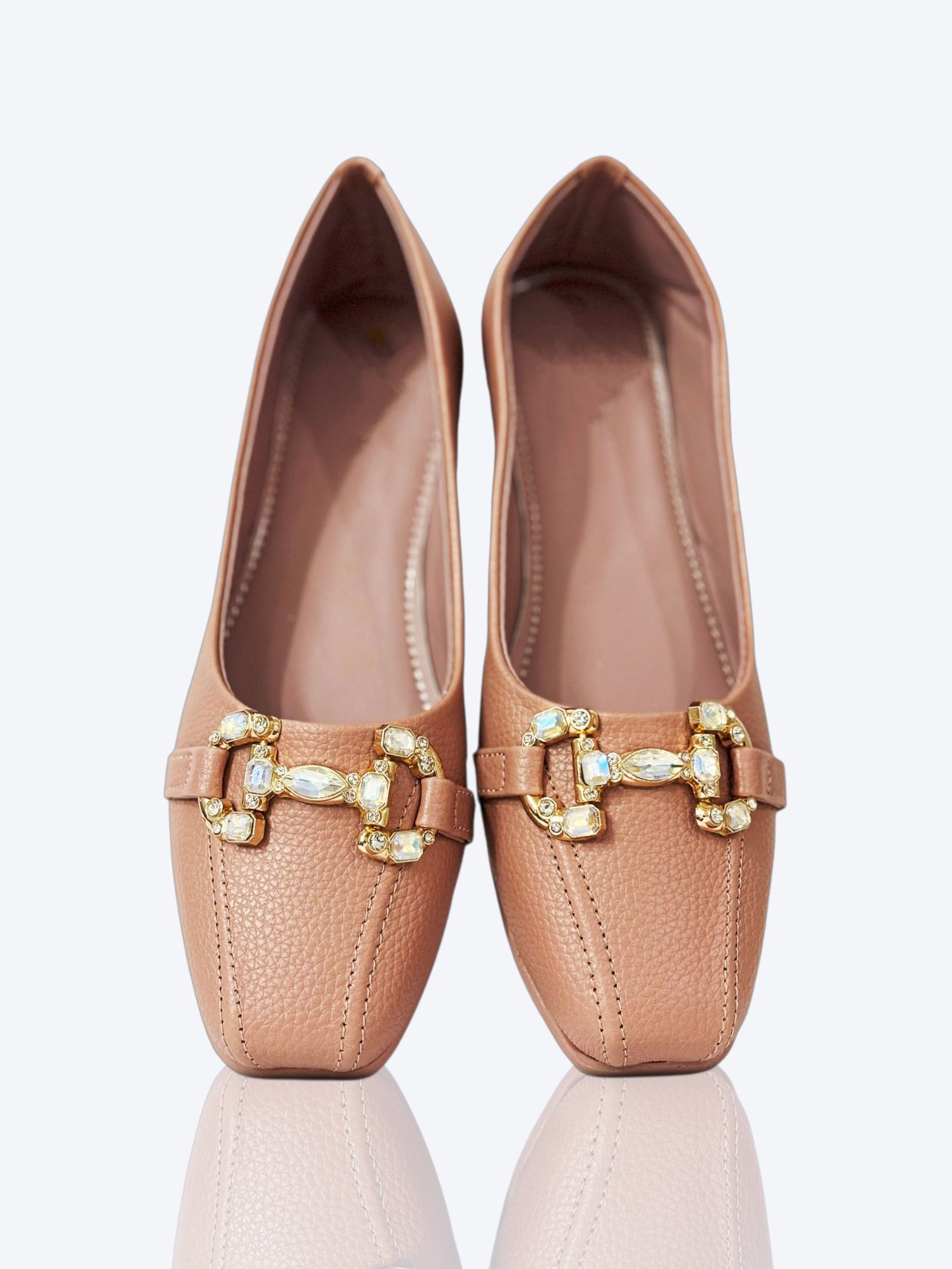 Luxe Crystal Buckle Ballet Flats – Multiple Elegant Colors