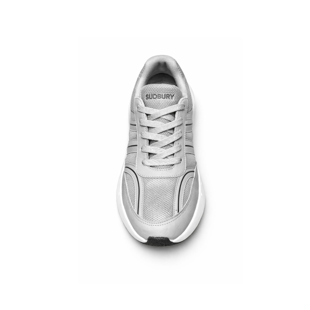 Sudbury RunMax Marathon Lightweight Running Shoes for Men – Breathable Sports & Walking Shoes | Grey