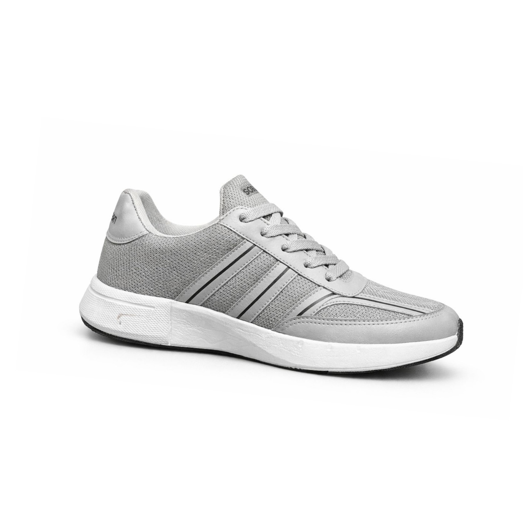 Sudbury RunMax Marathon Lightweight Running Shoes for Men – Breathable Sports & Walking Shoes | Grey