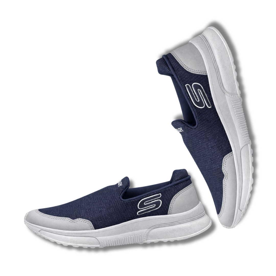 AeroFlex Slip-On Sneakers – Navy Blue
