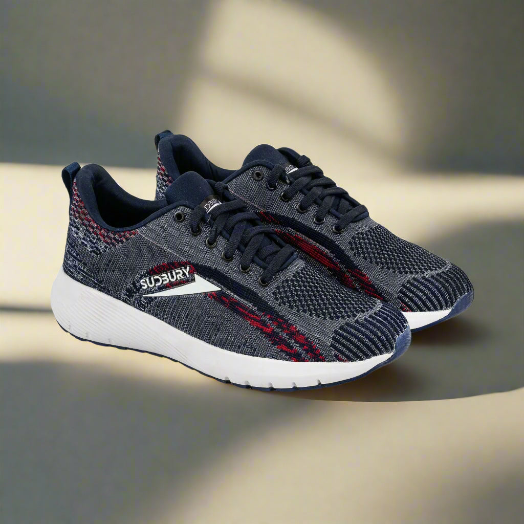 Shop Sudbury VelocityCore men’s running shoes – now ₹449. Lightweight, cushioned & breathable for all-day performance.
