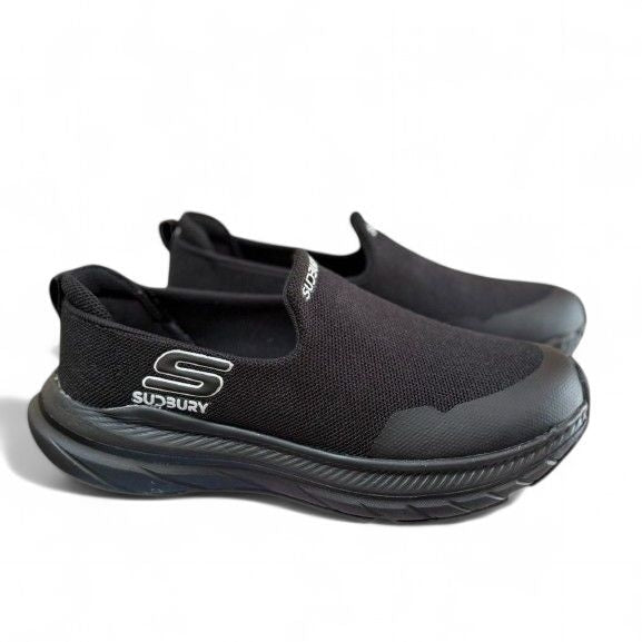 PowerStep- Black Slip On Sneakers for Men