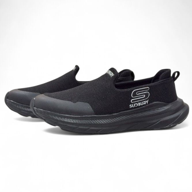 PowerStep- Black Slip On Sneakers for Men