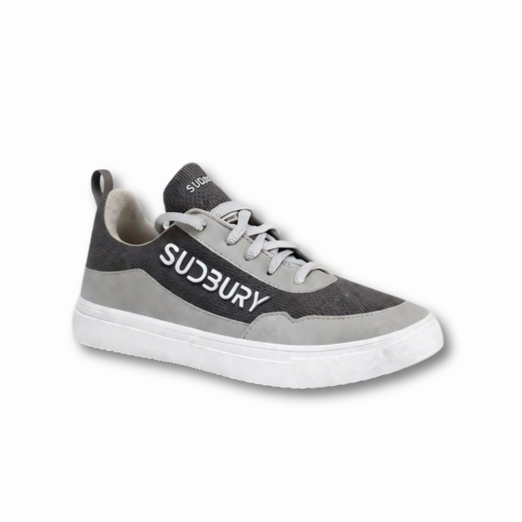 MetroStep – Dual Grey Men’s Casual Lace-Up Sneakers