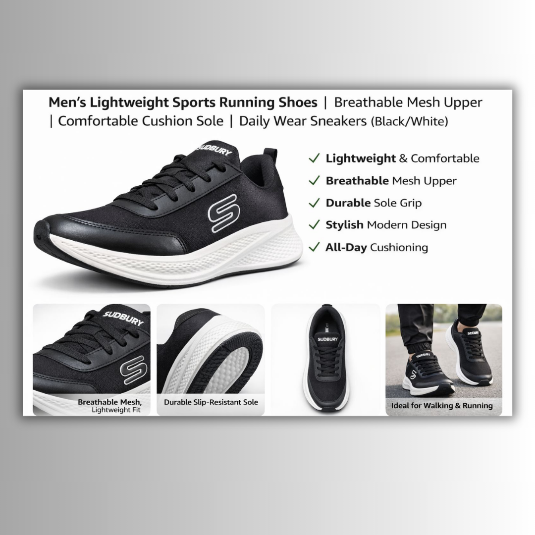 AeroStride Pro – Men’s Premium Cushion Running Shoes