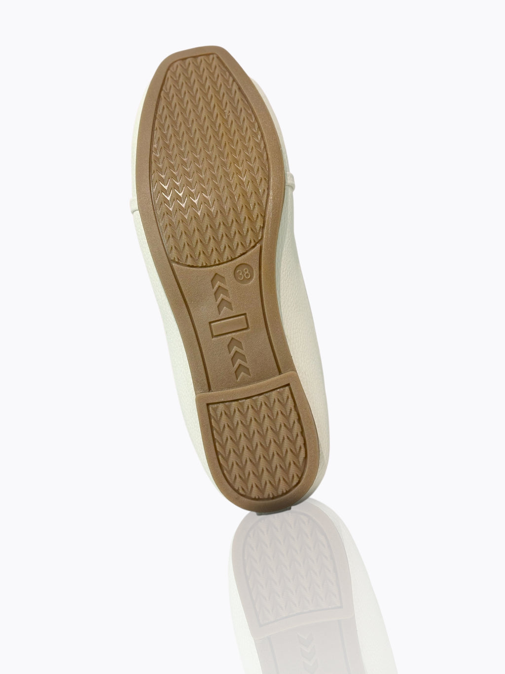 Stylish Ivory White Women's Loafers with Black Trim – Versatile Slip-Ons