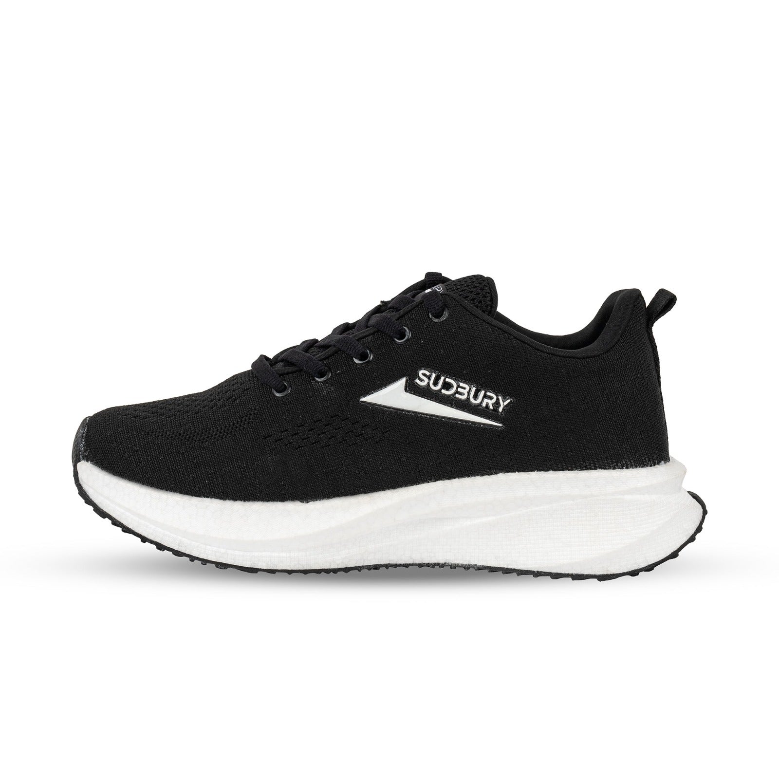 Sudbury AeroRun – Soft Black Running Shoes for Men | Lightweight & Cushioned